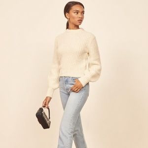 Reformation Tatum Sweater (Ivory)